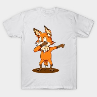 'Dabbing Dancing Fox' Funny Dabbing Animal Gift T-Shirt